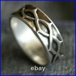 RETIRED James Avery Crown of Thorns Ring Sterling Silver Size 8