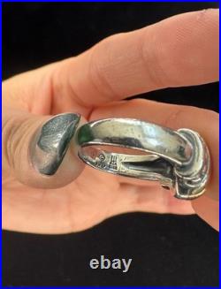 RETIRED James Avery Dome Ring 14k Yellow Gold And Sterling Size 5 WORN