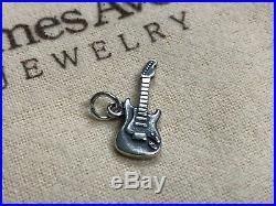 RETIRED James Avery Electric Guitar Sterling Silver Charm with Jump Ring