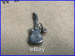 RETIRED James Avery Electric Guitar Sterling Silver Charm with Jump Ring
