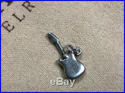 RETIRED James Avery Electric Guitar Sterling Silver Charm with Jump Ring