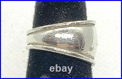 RETIRED James Avery Engravable Tapered Ring Sterling Silver Size 6.5
