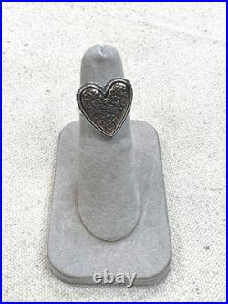 RETIRED James Avery Heirloom Heart Ring Bronze & Sterling Silver Size 5.5 A276 RETIRED James Avery Heirloom Heart Ring Bronze & Sterling Silver Size 5.5 A276