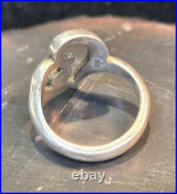 RETIRED James Avery Joy Of My Heart Ring Sterling Silver And 14k Gold (RK-383)