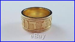 RETIRED James Avery Lady's Song of Solomon 14k Yellow Gold Band Ring Size 7