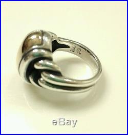 RETIRED James Avery Large Knot Dome Ring 14kt/. 925 Authentic Size 9 1/2