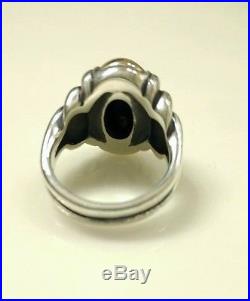 RETIRED James Avery Large Knot Dome Ring 14kt/. 925 Authentic Size 9 1/2