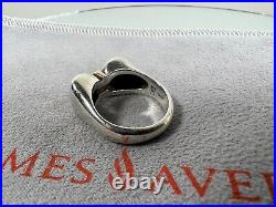 RETIRED James Avery Sterling Silver & 14kt Gold Bow Shaped Ring Size 8