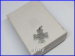 RETIRED James Avery Sterling Silver 4 Butterfly Cross Charm Uncut Ring with Box
