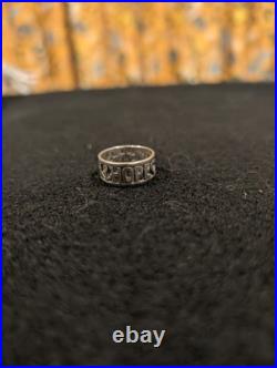 RETIRED James Avery Sterling Silver Faith Hope Love Cutout Band Ring 925 Size 8
