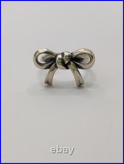 RETIRED James Avery Sterling Silver Sz 5.5 Bow Ring