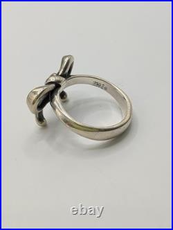 RETIRED James Avery Sterling Silver Sz 5.5 Bow Ring