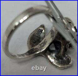 RETIRED! James Avery Sterling Silver Vintage Large Rose Ring A57