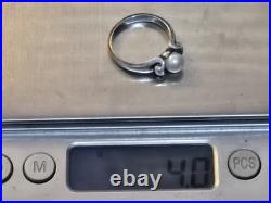 RETIRED James Avery Sz 6.25 Sterling Silver Scrolled Pearl Ring RETIRED James Avery Sz 6.25 Sterling Silver Scrolled Pearl Ring