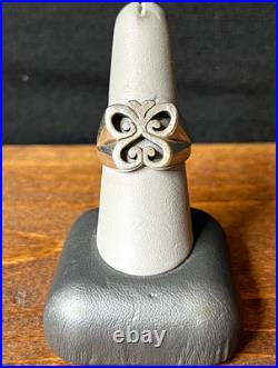 RETIRED James Avery Wide Butterfly Ring Size 8