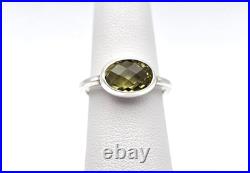 RETIRED & RARE James Avery Isabella Cushion Cut Lemon Quartz Sterling Ring 6.5