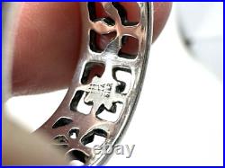 RETIRED Vintage JAMES AVERY 925 Sterling Silver 4 Seasons 8mm Band Ring Size 7
