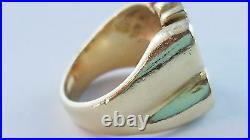 RETIRED Vintage James Avery 14k Yellow Gold Open Spring Butterfly Ring Sz 3