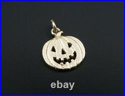 Rare Early James Avery Jack-O-Lantern Pumpkin Charm UnCut Ring CM-886 CHS1461