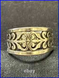 Rare Find James Avery Retired Open Adorned Ring Size 7.5