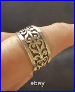 Rare Find James Avery Retired Open Adorned Ring Size 7.5