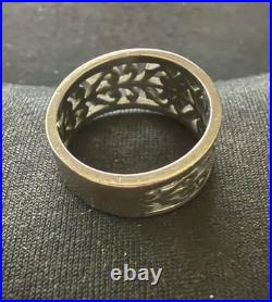 Rare Find James Avery Retired Open Adorned Ring Size 7.5