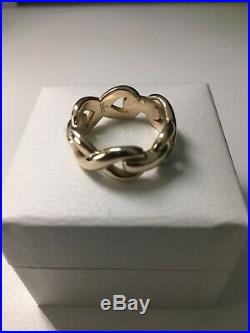 Rare James Avery 14 k Infinity Band Ring 10.7 Grams Size 8