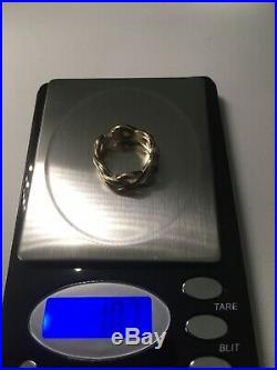 Rare James Avery 14 k Infinity Band Ring 10.7 Grams Size 8