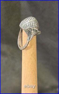 Rare James Avery Authentic Armadillo Ring Sz. 7 Sterling Silver