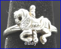 Rare James Avery Carousel Horse Ring 925 Sterling Silver Size 6