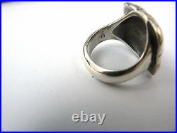Rare James Avery Square Ring Sterling Silver