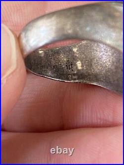 Rare James Avery Sterling Silver Religious Cross Signet Ring Size 9