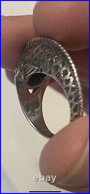 Rare! James Avery sterling silver, fish wrap ring in size 7.5