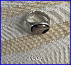 Rare! One Of A Kind James Avery Eagle Head Signet Ring