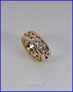 Rare Retired James Avery 14K Gold Continuous Vine Ring Size 8.25