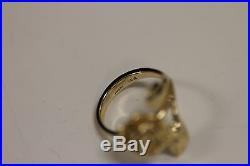 Rare Retired James Avery 14K Large Rose Ring Size 4.5