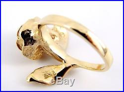 Rare Retired James Avery 14K Large Rose Ring Size 5 1/2