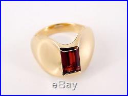 Rare Retired James Avery 14k Garnet Monaco Ring Size 8 1/2 13 Grams