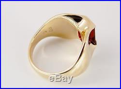Rare Retired James Avery 14k Garnet Monaco Ring Size 8 1/2 13 Grams