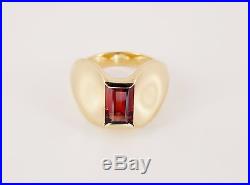 Rare Retired James Avery 14k Garnet Monaco Ring Size 8 1/2 13 Grams