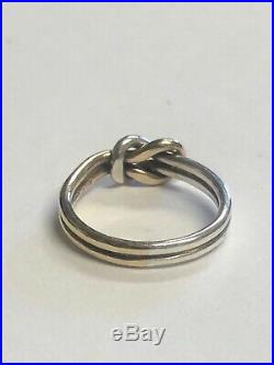 Rare Retired James Avery 14k Gold & 925 Lovers Knot Ring « James Avery Ring