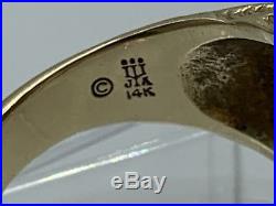 Rare Retired James Avery 14k Yellow Gold Conch Ring Shell Size 8 Excellent