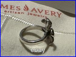 Rare Retired James Avery Flower Ring Size 6. Hard To Find