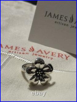 Rare Retired James Avery Flower Ring Size 6. Hard To Find