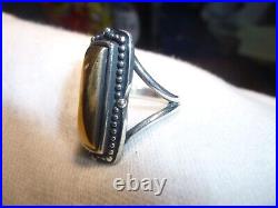 Rare Retired James Avery Heirloom Ring 925 Sterling Silver & Bronze