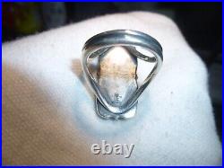 Rare Retired James Avery Heirloom Ring 925 Sterling Silver & Bronze