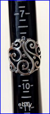 Rare Retired James Avery Open Sorrento Ring Size 9.925 Sterling Silver