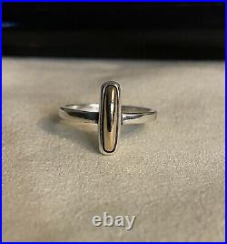 Rare Retired James Avery Sterling Silver/14k Ring Size 7