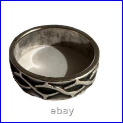 Rare Retired James Avery Sterling Silver Crown of Thorns Ring sz 11 6.62 g