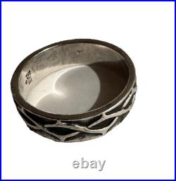 Rare Retired James Avery Sterling Silver Crown of Thorns Ring sz 11 6.62 g